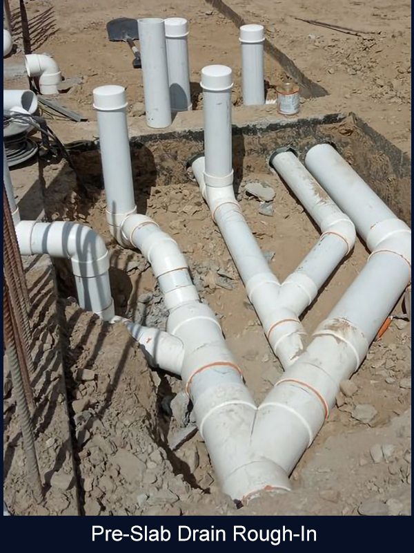 Pre-Slab Drain Rough-In